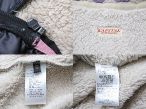 未使用 KAPITAL キャピタル アシュランド ストライプ ボーン BONE フリーパープル サイズ5 K2210LLC110 中古 55009 