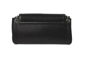 CHANEL シャネル ショルダーバッグ 2.55 チェーンショルダー ブラック シルバー金具 7番台 美品 中古 55013