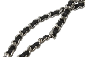 CHANEL シャネル ショルダーバッグ 2.55 チェーンショルダー ブラック シルバー金具 7番台 美品 中古 55013
