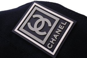 極美品 CHANEL シャネル スポーツライン バケットハット ココマーク A28303 ネイビー サイズS 中古 55020