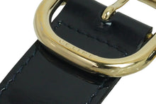 Load image into Gallery viewer, Celine セリーヌ ベルト チェーンベルト ブラック ゴールドチェーン パテントレザー 美品 中古 55053