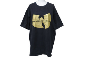 SWAGGER スワッガー × GHOSTFACE KILLAH ゴーストファイスキラー コラボ 半袖Ｔシャツ コットン ブラック ゴールド 良品 中古 55060