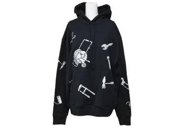 極美品 LOUIS VUITTON ルイヴィトン パーカー LVマルチツールエンブロイダードフーディ ブラック L RM231 IHN HOY75W 中古 55064