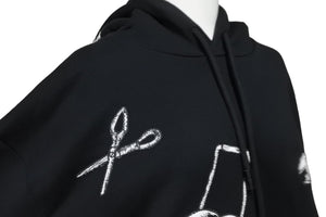 極美品 LOUIS VUITTON ルイヴィトン パーカー LVマルチツールエンブロイダードフーディ ブラック L RM231 IHN HOY75W 中古 55064
