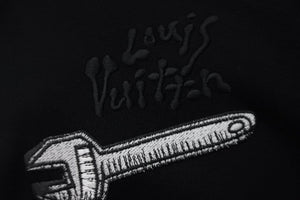 極美品 LOUIS VUITTON ルイヴィトン パーカー LVマルチツールエンブロイダードフーディ ブラック L RM231 IHN HOY75W 中古 55064