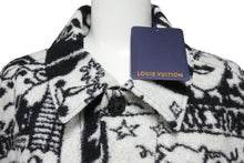 Load image into Gallery viewer, 新品同様 LOUIS VUITTON ルイヴィトン 23SS LVコミックストラッカー ジャケット ブラック ホワイト M RM231 VY6 HOY60W 中古 55069