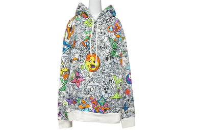 LOUIS VUITTON ルイヴィトン パーカー コミック グラフィティ kidsuper ホワイト コットン L RM231 IHN H0Y88W 良品 中古 55073