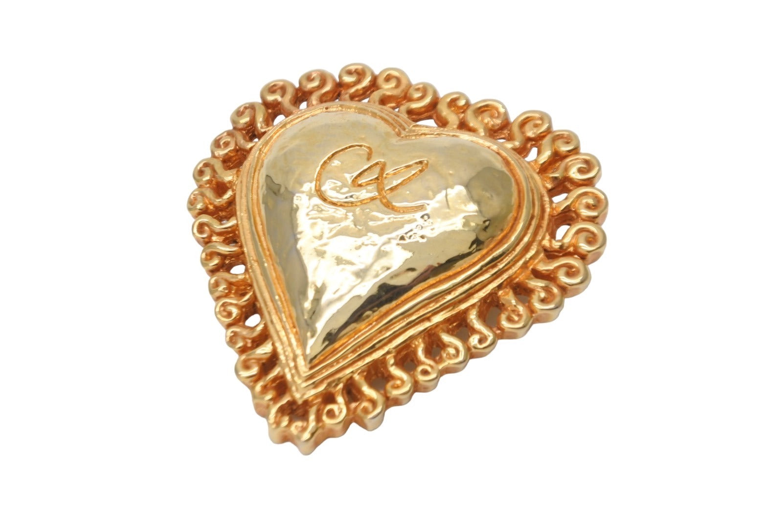 CHRISTIAN LACROIX ヴィンテージ ブローチ ハート