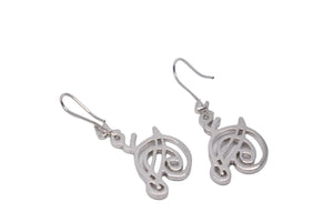 極美品 Christian Dior クリスチャンディオール ロゴ ピアス シルバー ジュエリー アクセサリー 小物 6g 中古 55115