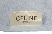 Load image into Gallery viewer, CELINE セリーヌ タオル 小物 ファイスタオル バスタオル ブランドロゴ刺繍 コットン ブルー ユニセックス 美品 中古 55125