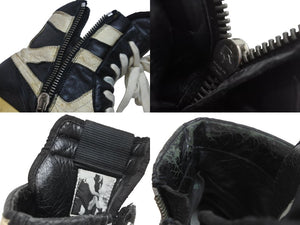 Rick Owens リックオウエンス スニーカー 初期 DUNK ジオバスケット ハイカットスニーカー シルバー金具 良品 中古 55138