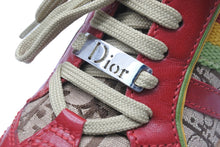 Load image into Gallery viewer, 新品未使用 Christian Dior クリスチャンディオール ローカットスニーカー トロッター EU30 マルチカラー シルバー金具 中古 55143