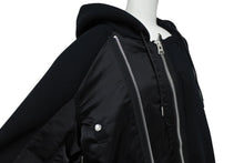 画像をギャラリービューアに読み込む, Sacai サカイ スウェット ブルゾン SPONGE SWEAT HOODIE 23-03173M AW23 再構築 ブラック ネイビー サイズ4 美品 中古 55152 