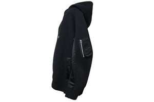 Sacai サカイ 23SS スポンジスウェットプルオーバー サイズ1 ブラック SACAI＜サカイ＞ドローコード付スウェットプルオーバー（2242598