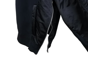 Sacai サカイ スウェット ブルゾン SPONGE SWEAT HOODIE 23-03173M AW23 再構築 ブラック ネイビー サイズ4 美品 中古 55152 