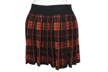 Load image into Gallery viewer, CHROME HEARTS クロムハーツ スカート チェック柄 CHクロス レッド ブラック カシミヤ シルバー925 サイズS 美品 中古 55156