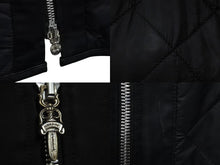 Load image into Gallery viewer, CHROME HEARTS × Matty Boy クロムハーツ マッティボーイ ナイロン キルティング ベスト ブラック 口 サイズL 美品 中古 55165