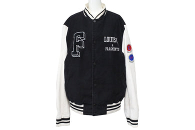 LOUIS VUITTON ルイヴィトン 17AW フラグメント 藤原ヒロシ スタジャン ジャケット 52 RM172M AOF HDB16W 美品 中古 55188
