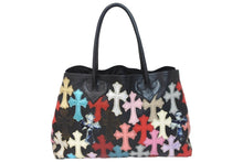 Load image into Gallery viewer, CHROME HEARTS クロムハーツ セメタリートートバッグ マルチカラー クロスパッチ TOTE W SNP ハンドバッグ 美品 中古 55194