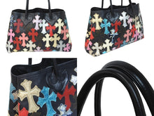 Load image into Gallery viewer, CHROME HEARTS クロムハーツ セメタリートートバッグ マルチカラー クロスパッチ TOTE W SNP ハンドバッグ 美品 中古 55194