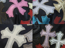 Load image into Gallery viewer, CHROME HEARTS クロムハーツ セメタリートートバッグ マルチカラー クロスパッチ TOTE W SNP ハンドバッグ 美品 中古 55194