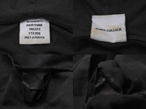 VETEMENTS ヴェトモン パーカー タイタニックプリントカットソーパーカー ブラック サイズM 16SS SS16TP15 美品 中古 55197