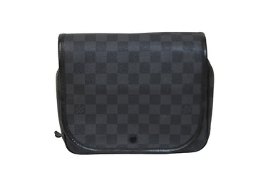 LOUIS VUITTON ルイ ヴィトン クラッチバッグ トゥルース サスペンダブル ダミエグラフィット N41419 シルバー金具 美品 中古 55225