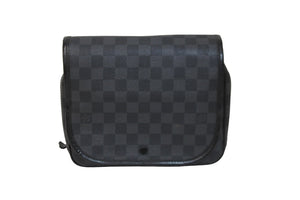 LOUIS VUITTON ルイ ヴィトン クラッチバッグ トゥルース サスペンダブル ダミエグラフィット N41419 シルバー金具 美品 中古 55225