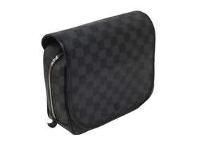 LOUIS VUITTON ルイ ヴィトン クラッチバッグ トゥルース サスペンダブル ダミエグラフィット N41419 シルバー金具 美品 中古 55225