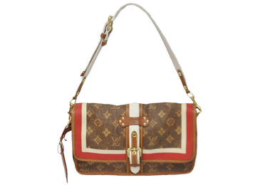 LOUIS VUITTON ルイ ヴィトン ショルダーバッグ ポルテレイユール モノグラムティセ M56387 ゴールド金具 美品 中古 55226