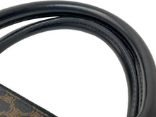 Load image into Gallery viewer, 極美品 CELINE セリーヌ ハンドバッグ DM99/1 マカダム柄 ゴールド金具 PVC レザー ブラック 中古 55238