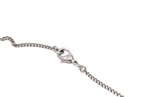 CHANEL シャネル ネックレス チョーカー ココマーク ラインストーン シルバー チェーン P13V 美品 中古 55253