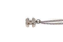 Load image into Gallery viewer, CHANEL シャネル ネックレス チョーカー ココマーク ラインストーン シルバー チェーン P13V 美品 中古 55253