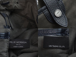 PELLE MORBIDA ペッレ モルビダ ボストンバッグ メイデンヴォヤージュ ネイビー 牛革 pmo-mb025 良品 中古 55259