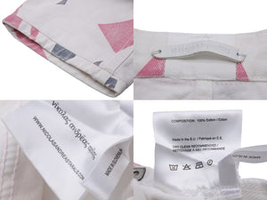 Nicolas Andreas Taralis ニコラ アンドレア タラリス パンツ デニム ホワイト ピンク コットン サイズ27 美品 中古 55263