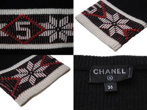 極美品 CHANEL シャネル ノルディック柄 19AW 長袖ニット