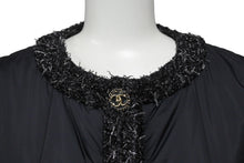 Load image into Gallery viewer, 新品同様 CHANEL シャネル ジャケット ブルゾン ココマーク ブラック ポリアミド ツイード 38 P60016V45660 中古 55268