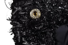 Load image into Gallery viewer, 新品同様 CHANEL シャネル ジャケット ブルゾン ココマーク ブラック ポリアミド ツイード 38 P60016V45660 中古 55268