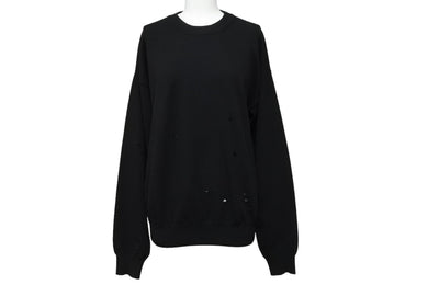 極美品 Martin Margiela マルタンマルジェラ ニット ブラック レーヨン ポリエステル サイズS S50HA0563 S15168 中古 55274