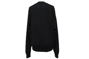 極美品 Martin Margiela マルタンマルジェラ ニット ブラック レーヨン ポリエステル サイズS S50HA0563 S15168 中古 55274