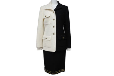 極美品 CHANEL シャネル セットアップ ジャケット スカート ツイード サイズ34/36 P64582V19676 P56912V30555 中古 55280