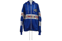 Load image into Gallery viewer, GUCCI グッチ メッシュ フード ジャケット ブルー ジップ ロゴ トップス パーカー 切り替え 511793 X9S68 サイズXS 美品 中古 55282