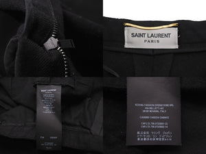 SAINT LAURENT サンローラン ショートパンツ ボトム サイズF34 155/60Y コットン ブラック ゴールド金具 美品 中古 55284 