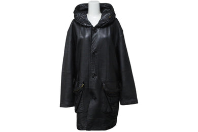ISSEY MIYAKE イッセイミヤケ ジャケット ツモリチサト ショールカラー 80s ヴィンテージ ブラック 羊革 M RQ63010 良品 中古 55294