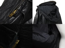 Load image into Gallery viewer, ISSEY MIYAKE イッセイミヤケ ジャケット ツモリチサト ショールカラー 80s ヴィンテージ ブラック 羊革 M RQ63010 良品 中古 55294