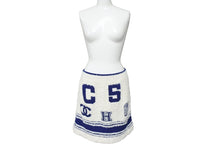 Load image into Gallery viewer, 極美品 CHANEL シャネル スカート ココマーク ニットスカート P61005K46380 サイズ34 ホワイト ブルー 中古 55298