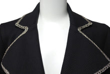 Load image into Gallery viewer, CHANEL シャネル ジャケット ココマークボタン ナポレオン 06P P28757V18249 ブラック コットン サイズ36 良品 中古 55299