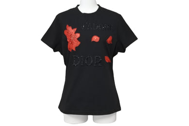 Christian Dior クリスチャンディオール ばら ジョンガリアーノ期 半袖Ｔシャツ 2005年 ロゴ 2H12155026 サイズ44 良品 中古 55301