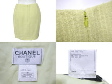 Load image into Gallery viewer, 極美品 CHANEL シャネル ツイードセットアップ ココマークボタン ラメ グリーン P05174V04072 サイズ38 中古 55303