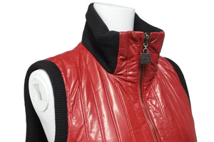CHANEL シャネル ベスト リバーシブル スポーツライン ココマーク 09A ブラック レッド サイズ38 P36617W04354 美品 中古 55313